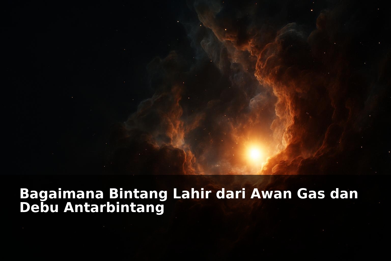 Proses pembentukan bintang dalam awan gas dan debu antarbintang